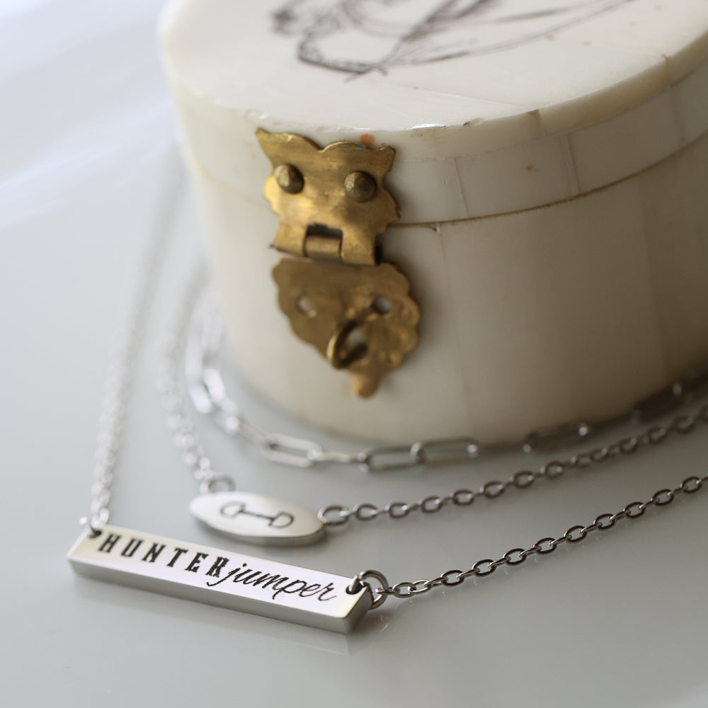 Hunter Jumper Bar Necklace