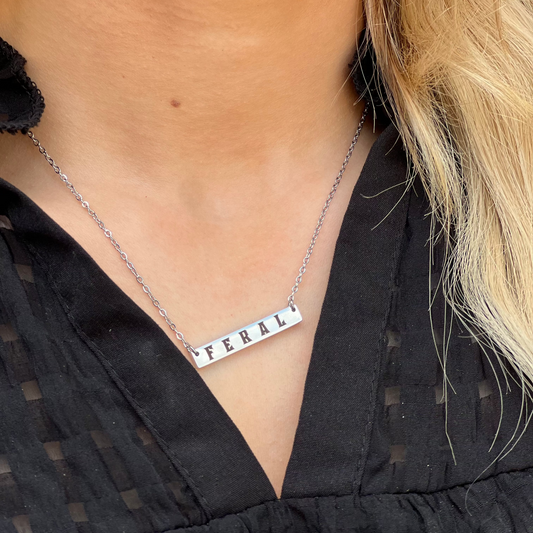 'FERAL' Bar Necklace