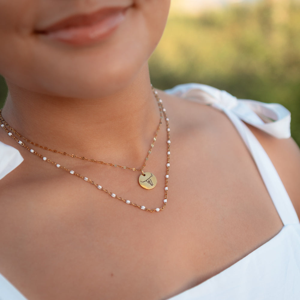 Pearl Snap Chain Necklace