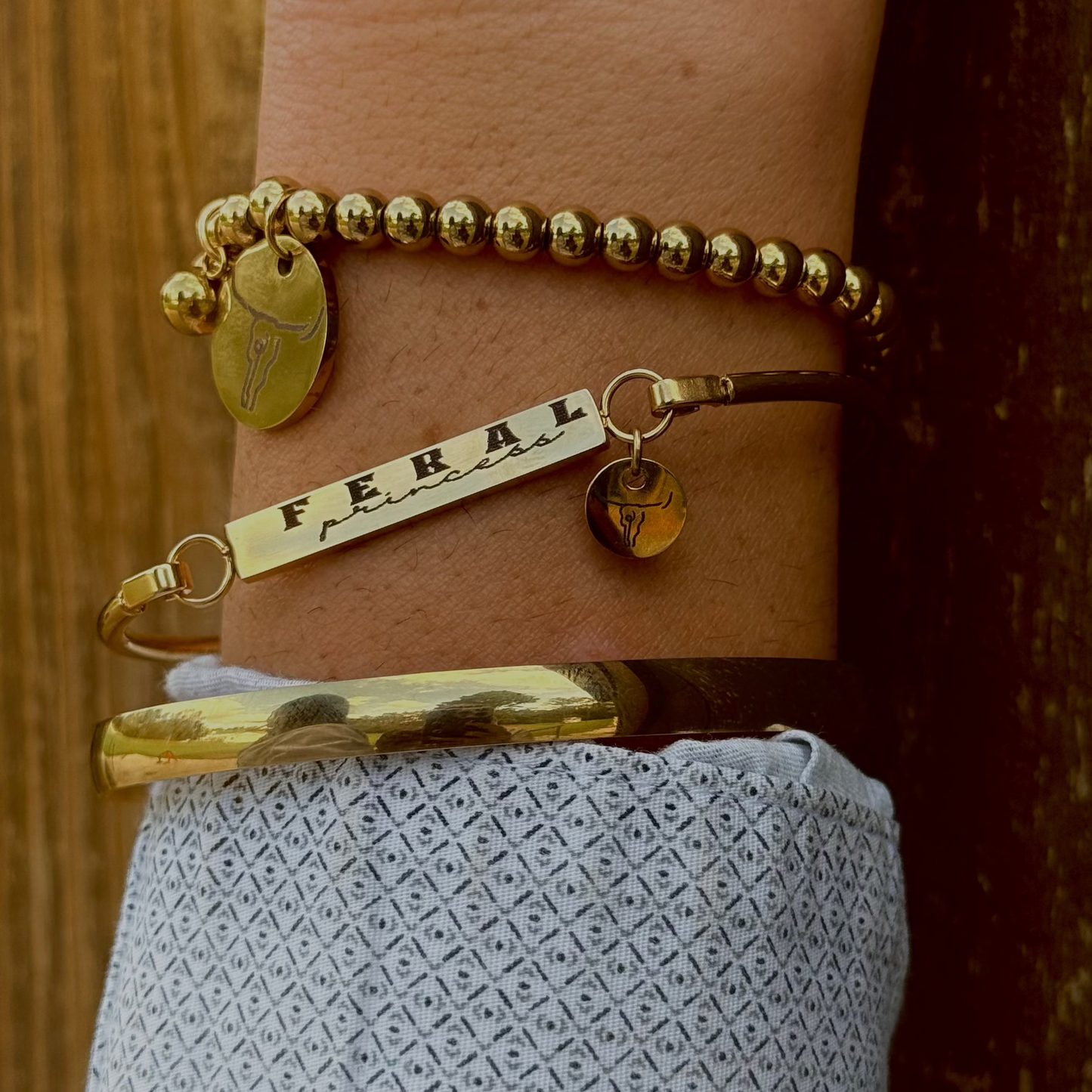 'Feral Princess' Bar Bracelet