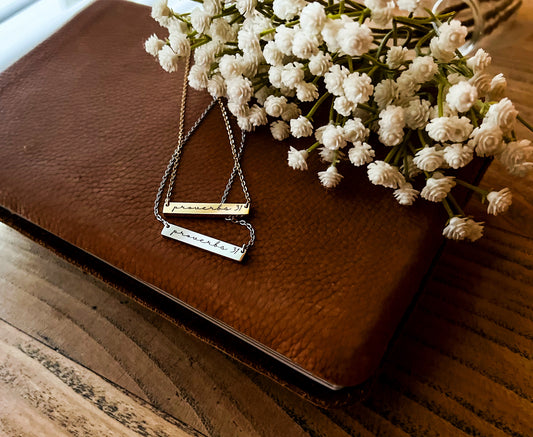 Proverbs 31 Bar Necklace