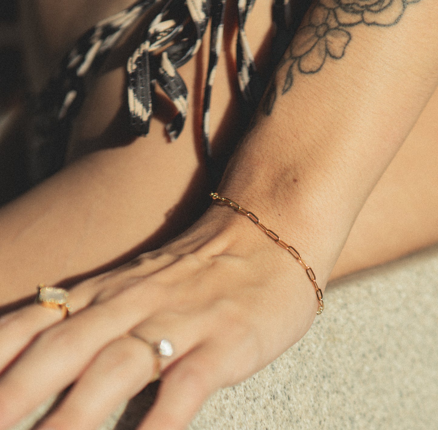 Dainty Paperclip Bracelet