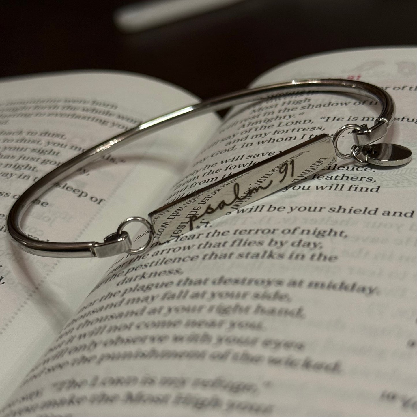 Psalm 91 Bar Bracelet