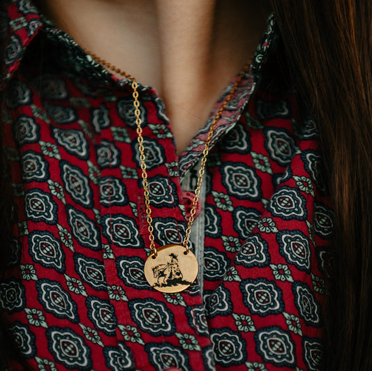 “Reining” Pendant Necklace