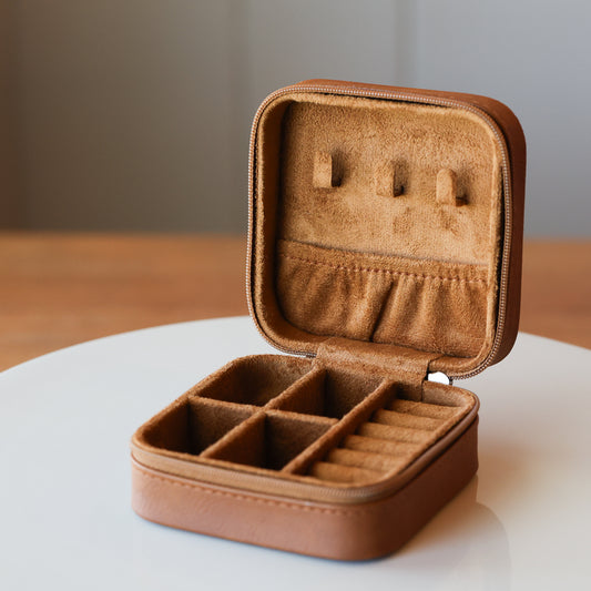 Branded Leather Jewelry Case