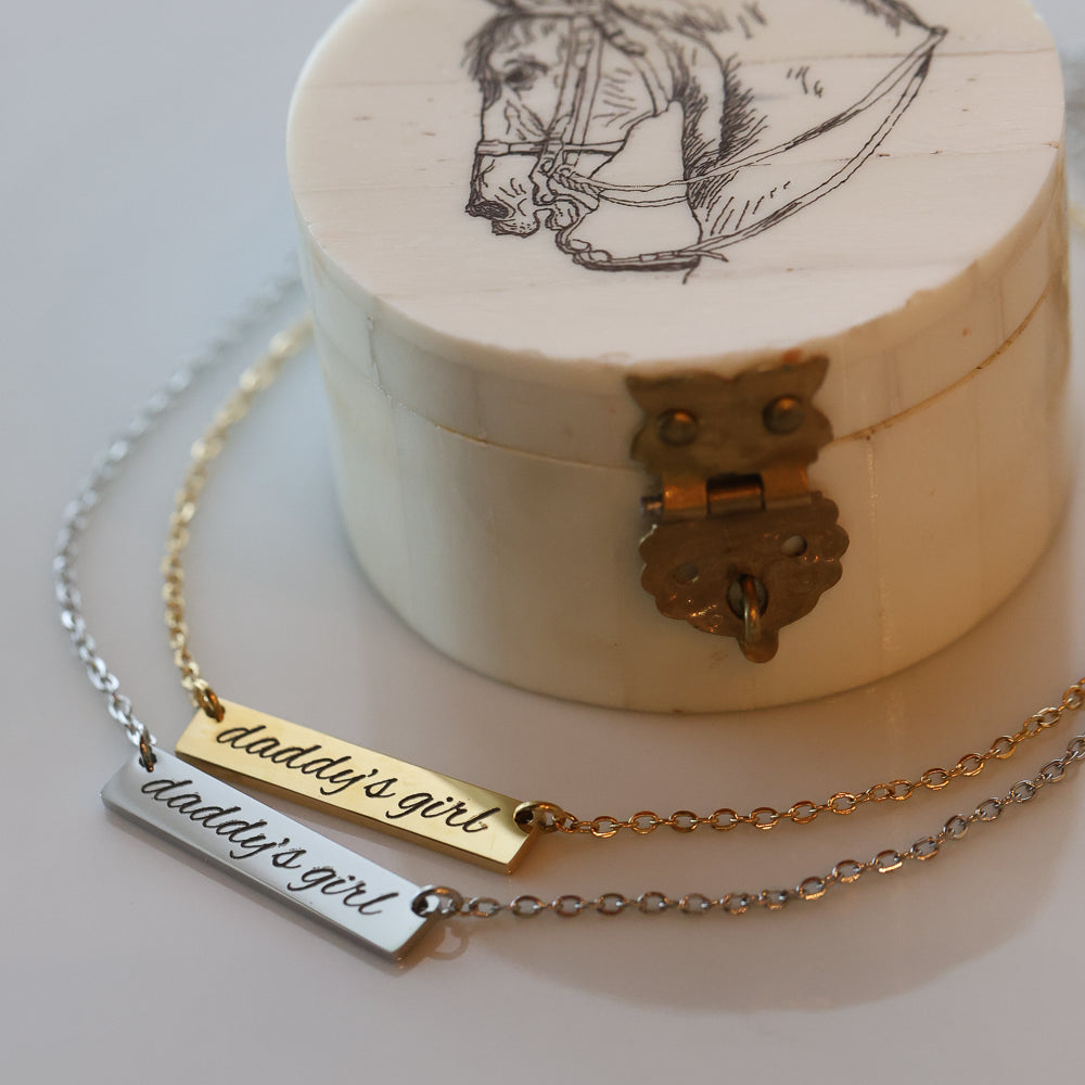 Daddy's Girl Bar Necklace (Princess Size)