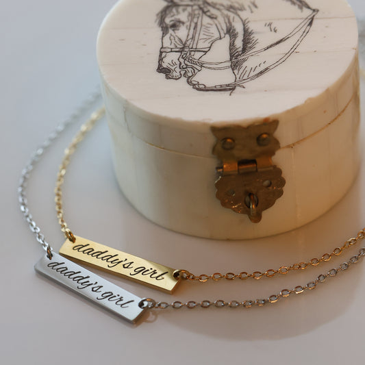 Daddy's Girl Bar Necklace (Princess Size)