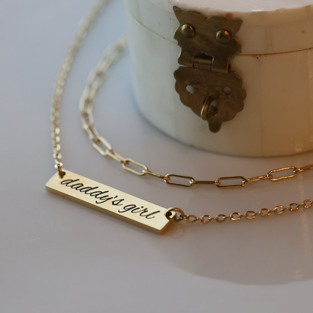 Daddy's Girl Bar Necklace (Princess Size)