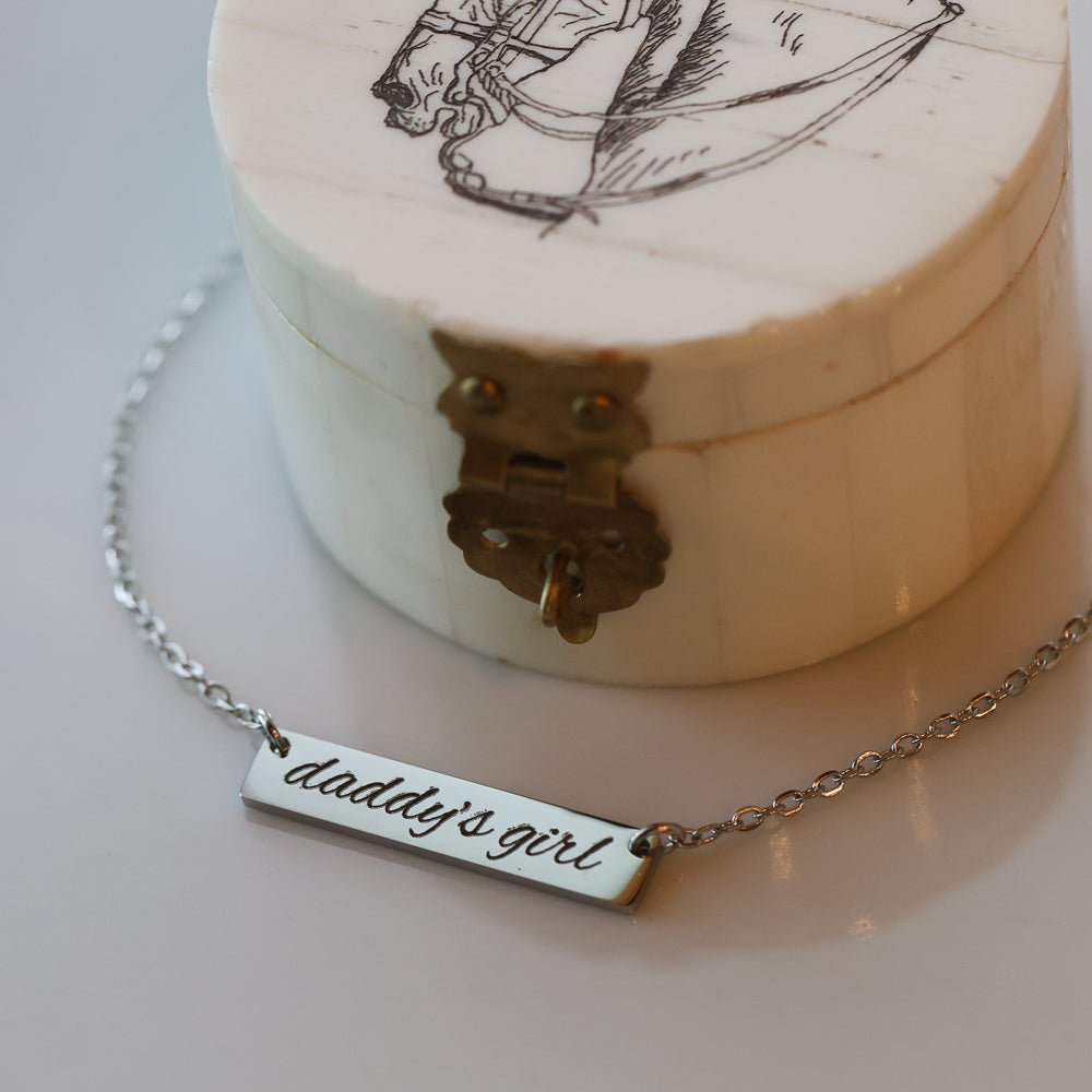 Daddy's Girl Bar Necklace (Princess Size)
