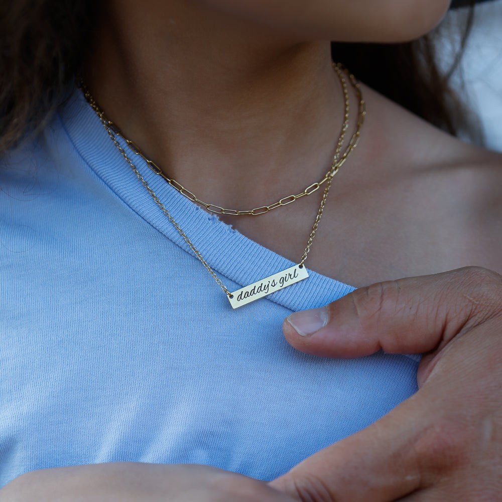 Daddy's Girl Bar Necklace (Princess Size)