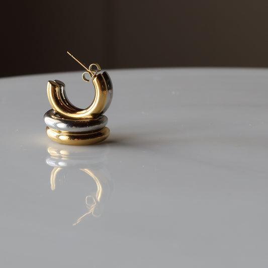 Mixed Metal Earrings