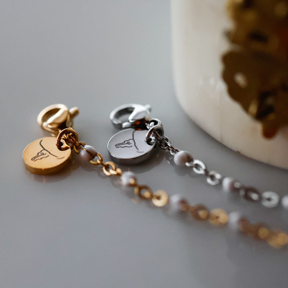 Pearl Snap Chain Bracelet