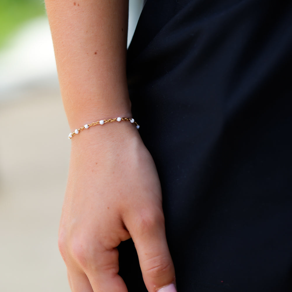 Pearl Snap Chain Bracelet