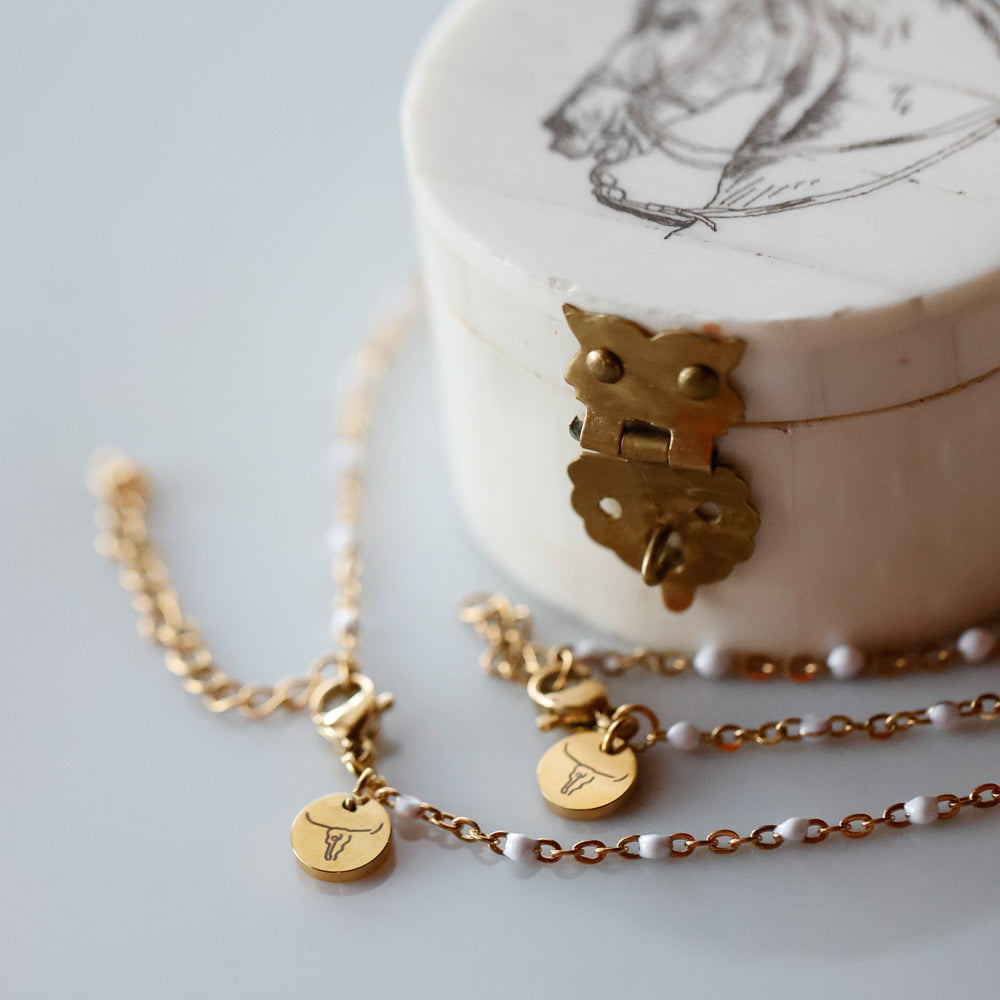 Pearl Snap Chain Necklace