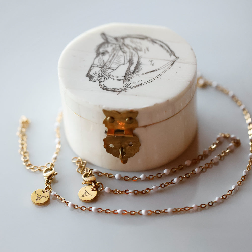 Pearl Snap Chain Necklace