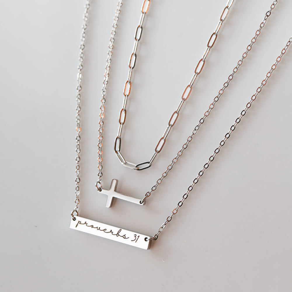 Proverbs 31 Bar Necklace