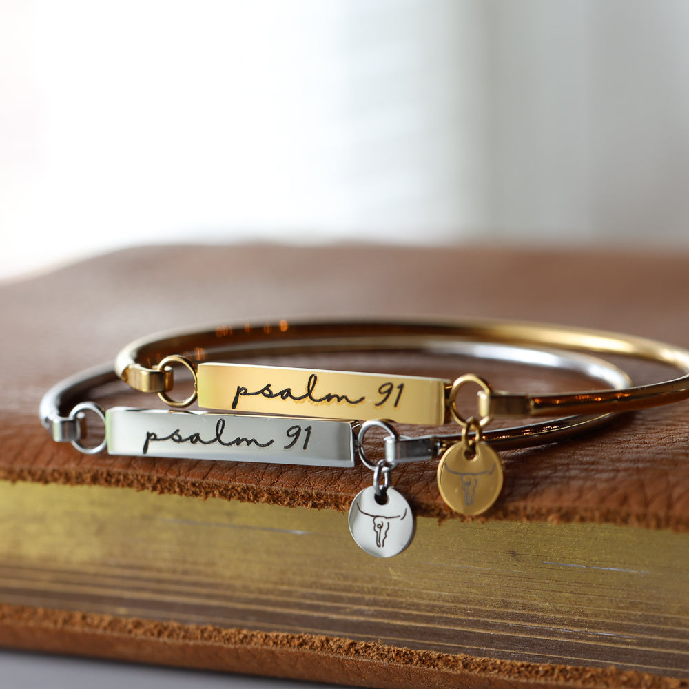 Psalm 91 Bar Bracelet