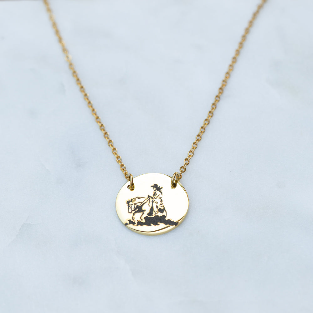 “Reining” Pendant Necklace