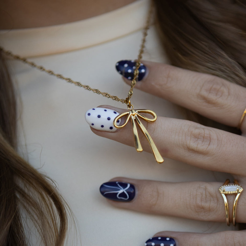 The "Bolo" Bow Necklace