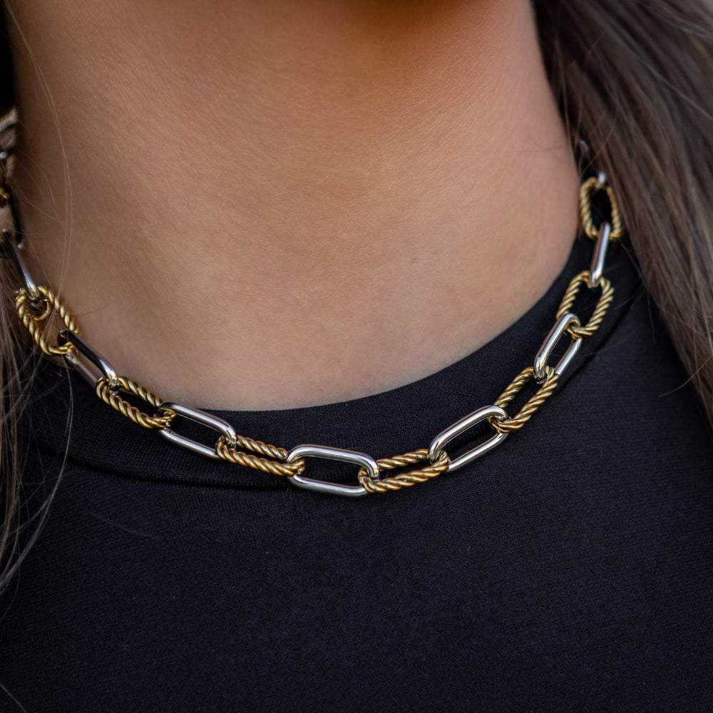 "Curb Chain" Choker Necklace