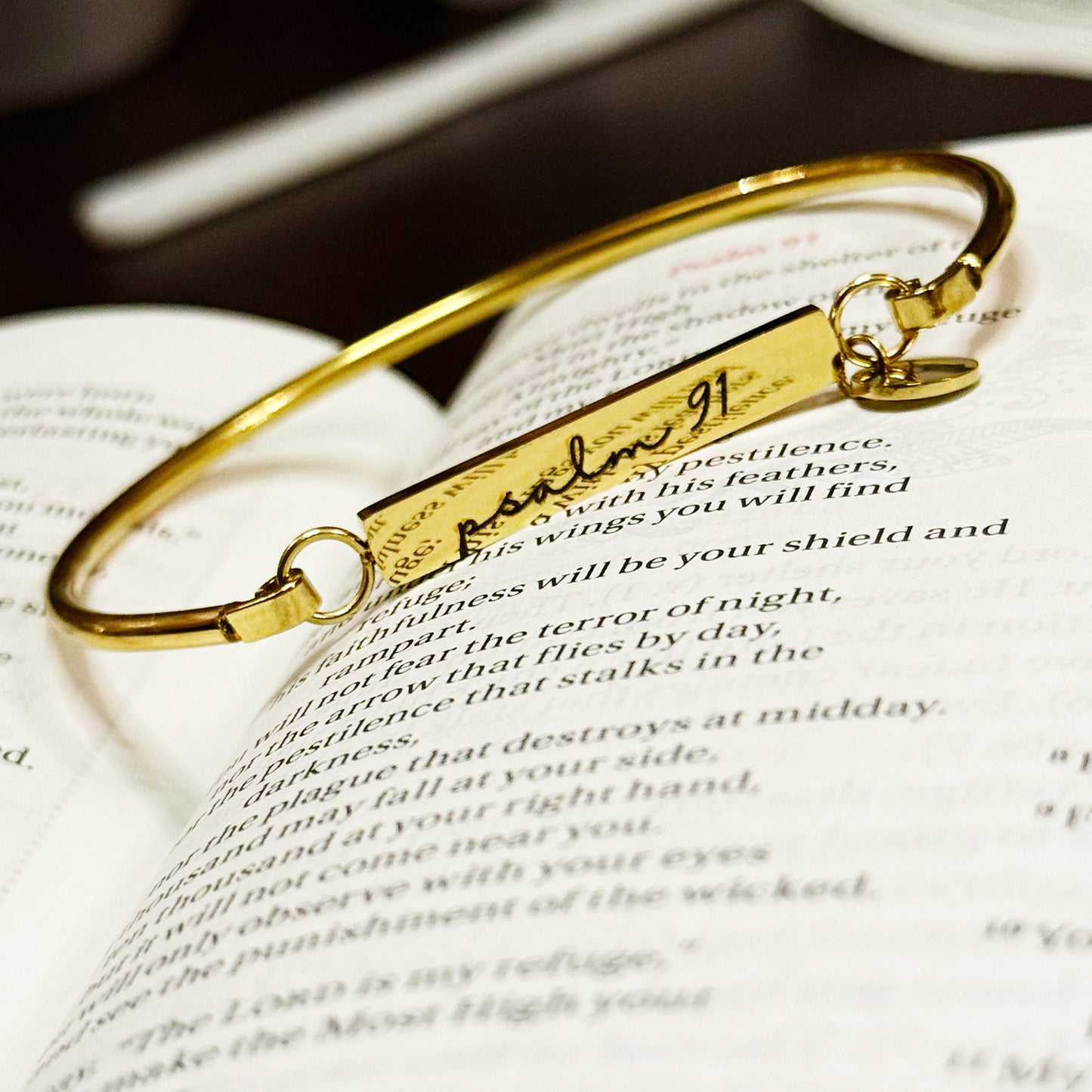 Psalm 91 Bar Bracelet