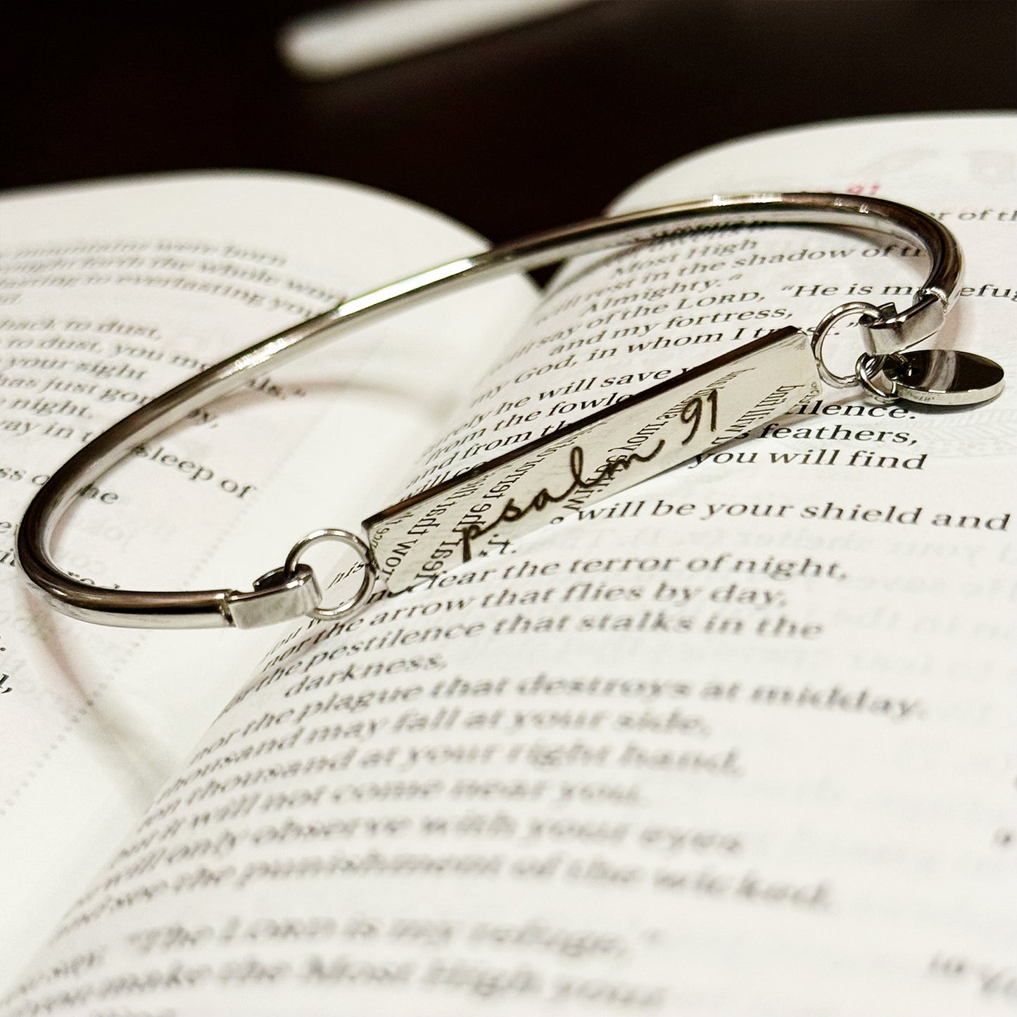 Psalm 91 Bar Bracelet